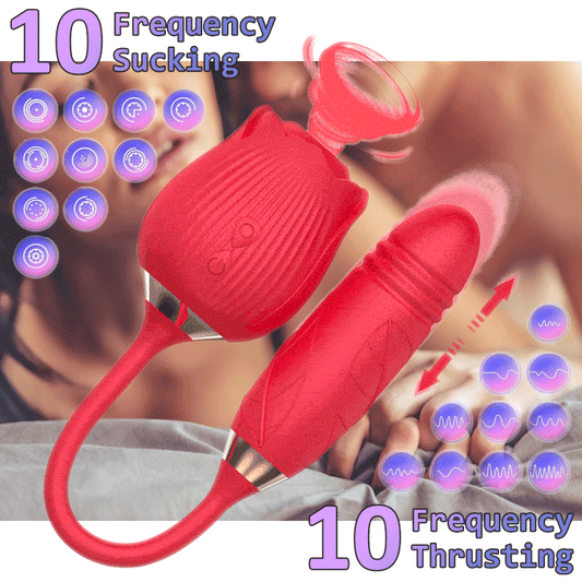 🎁2026 Hot Sale👩Premium Rose Decompression Device with 10 Comfort Modes